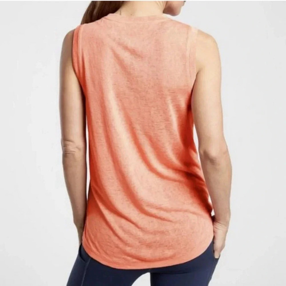Athleta Breezy Tank peach sleeveless soft oversized tank top size small - Picture 2 of 8